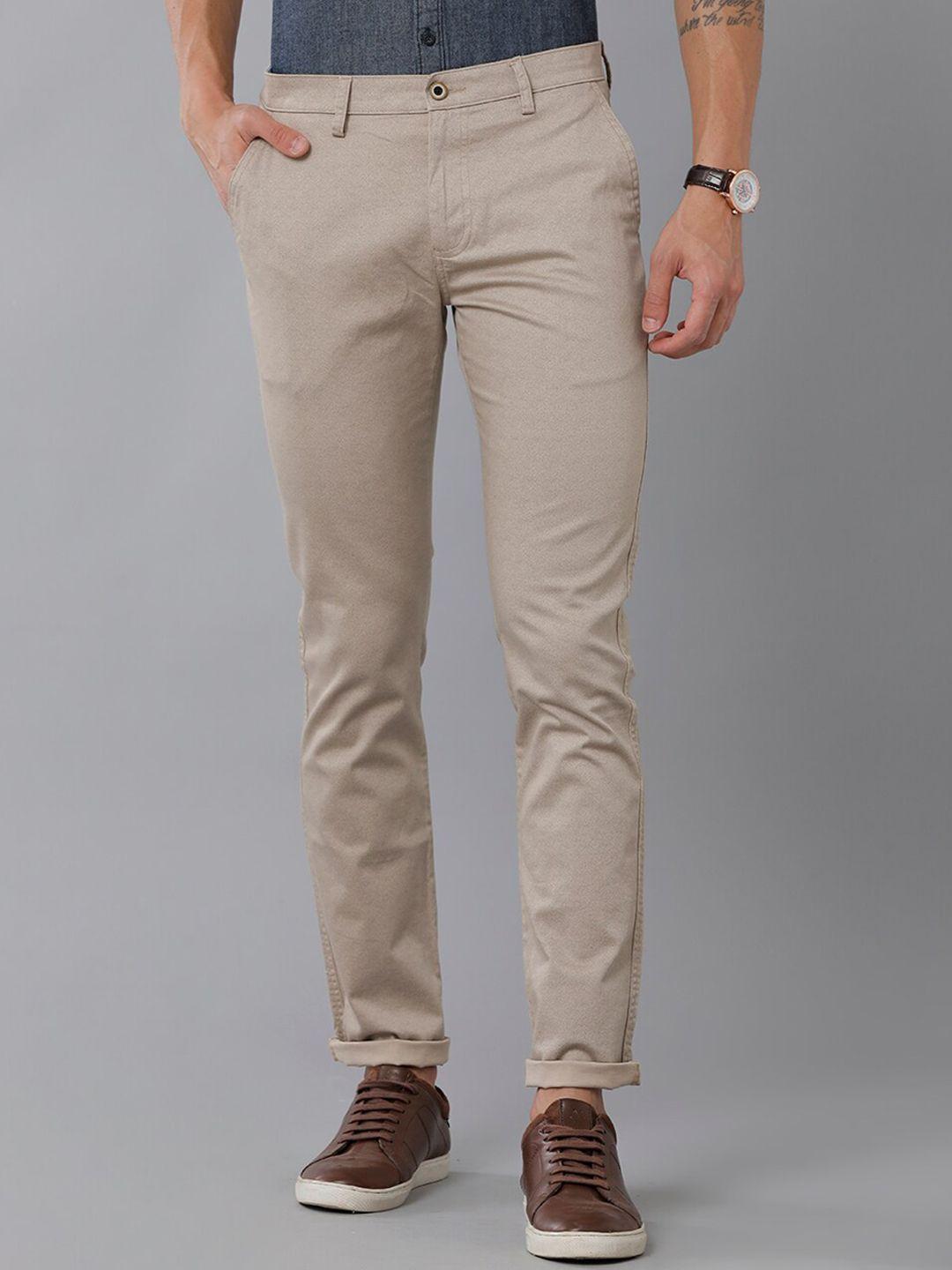 classic polo men classic slim fit cotton chinos trousers