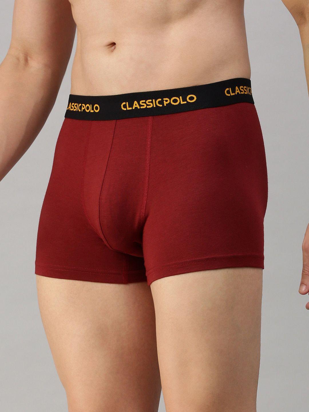 classic polo men double layered contoured pouch slim fit modal short trunks