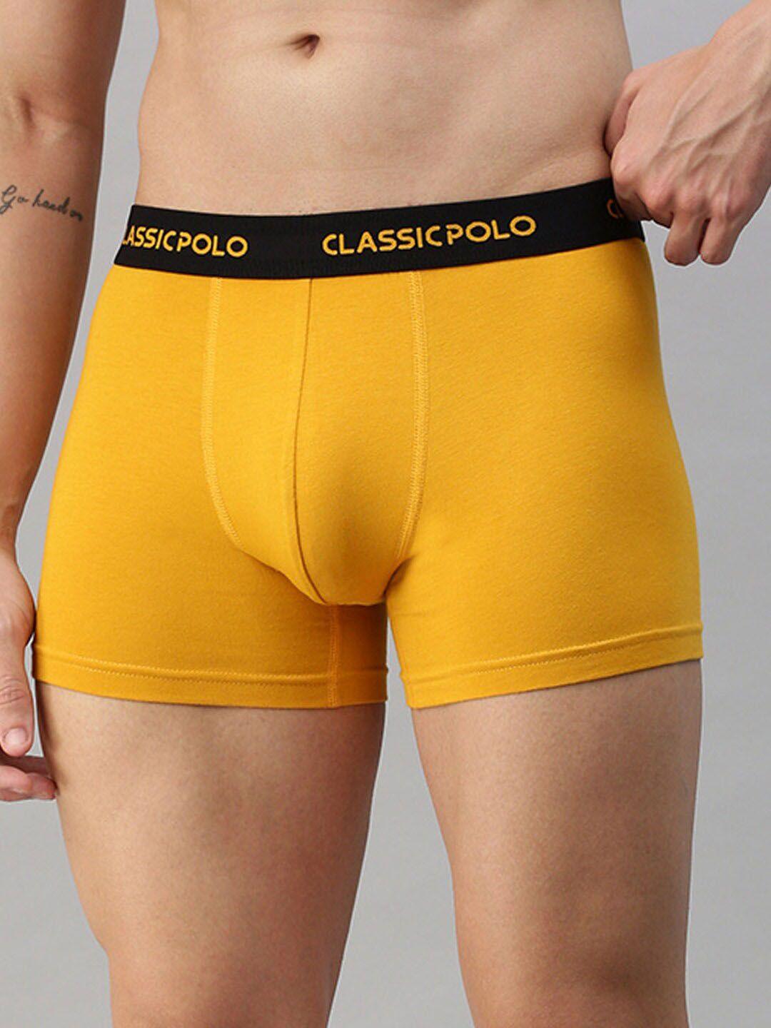 classic polo men double layered contoured pouch slim fit modal short trunks