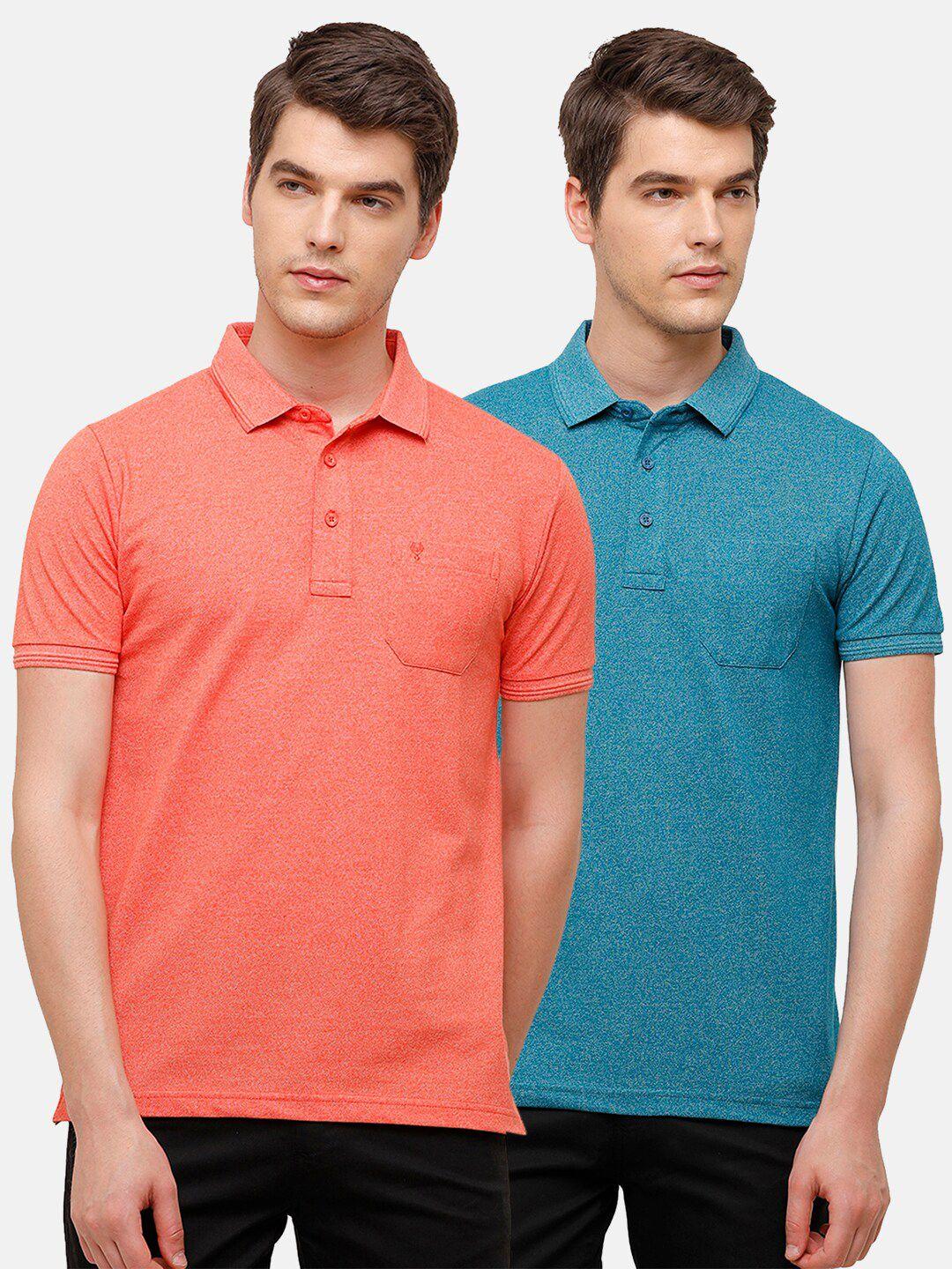 classic polo men multicoloured 2 polo collar pockets slim fit t-shirt