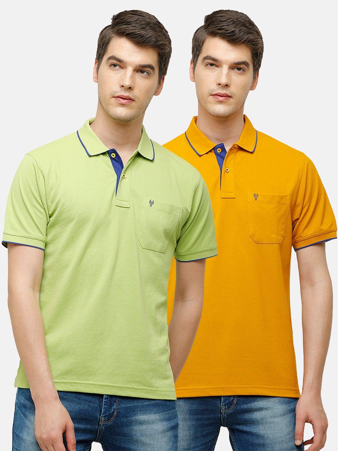 classic polo men multicoloured 2 polo collar pockets t-shirt