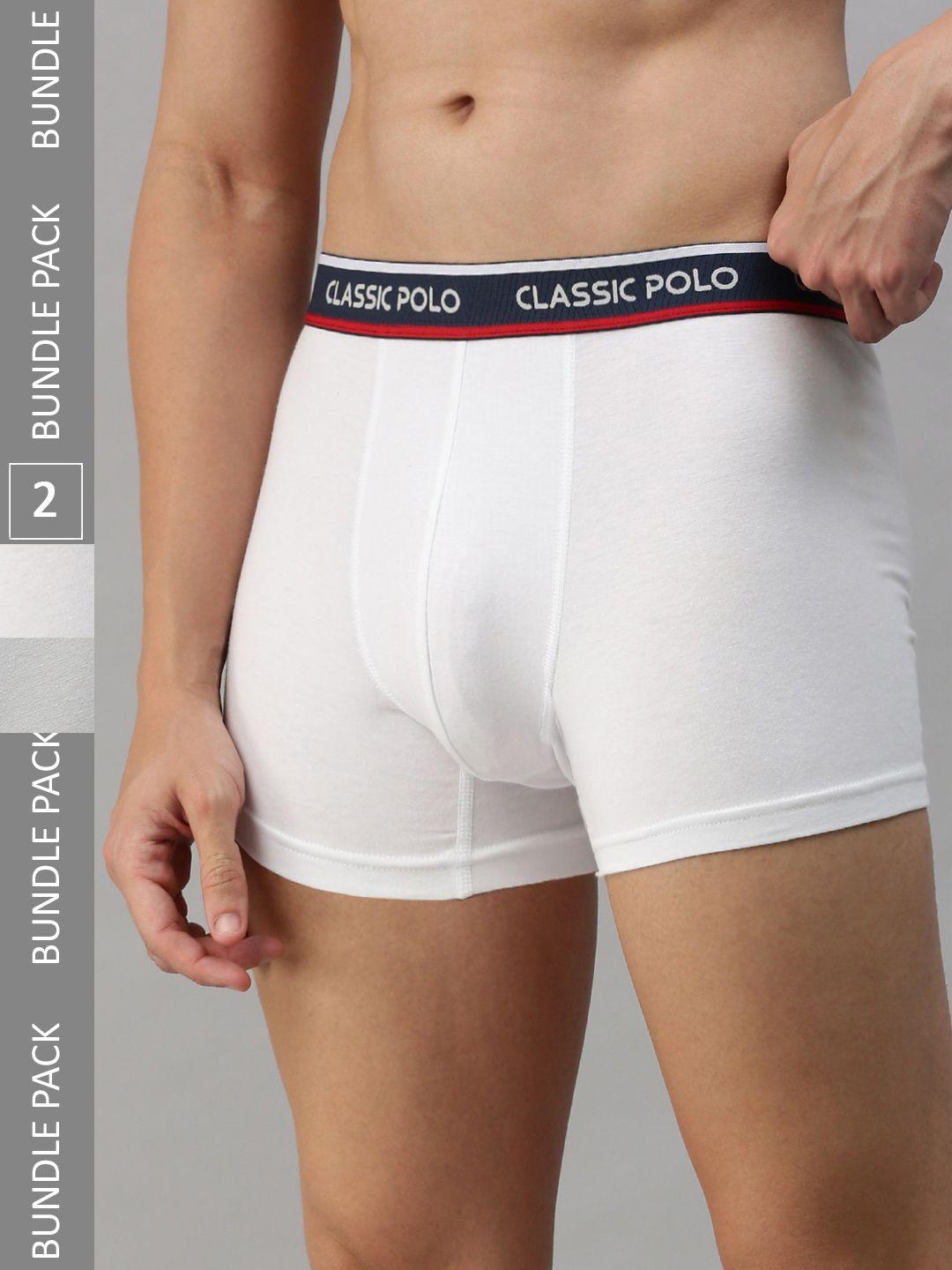 classic polo men pack of 2 solid knitted anti-odour short trunks 06-pk2_70-75cm