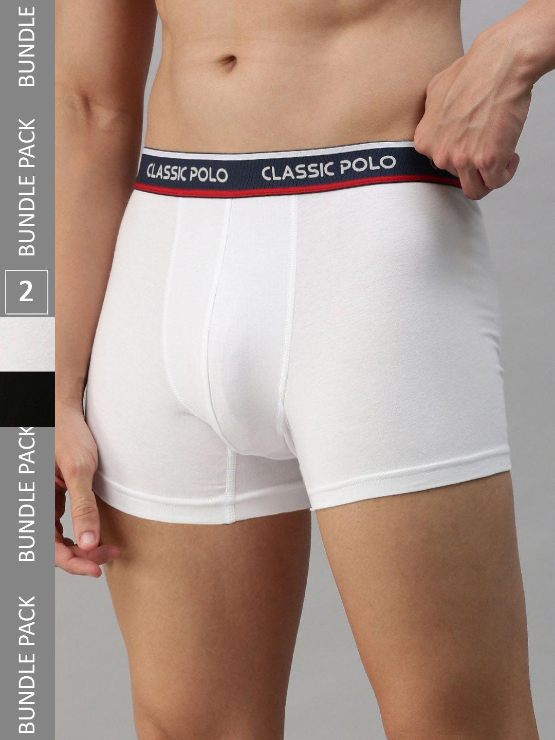 classic polo pack of 2 outer elasticated modal trunks