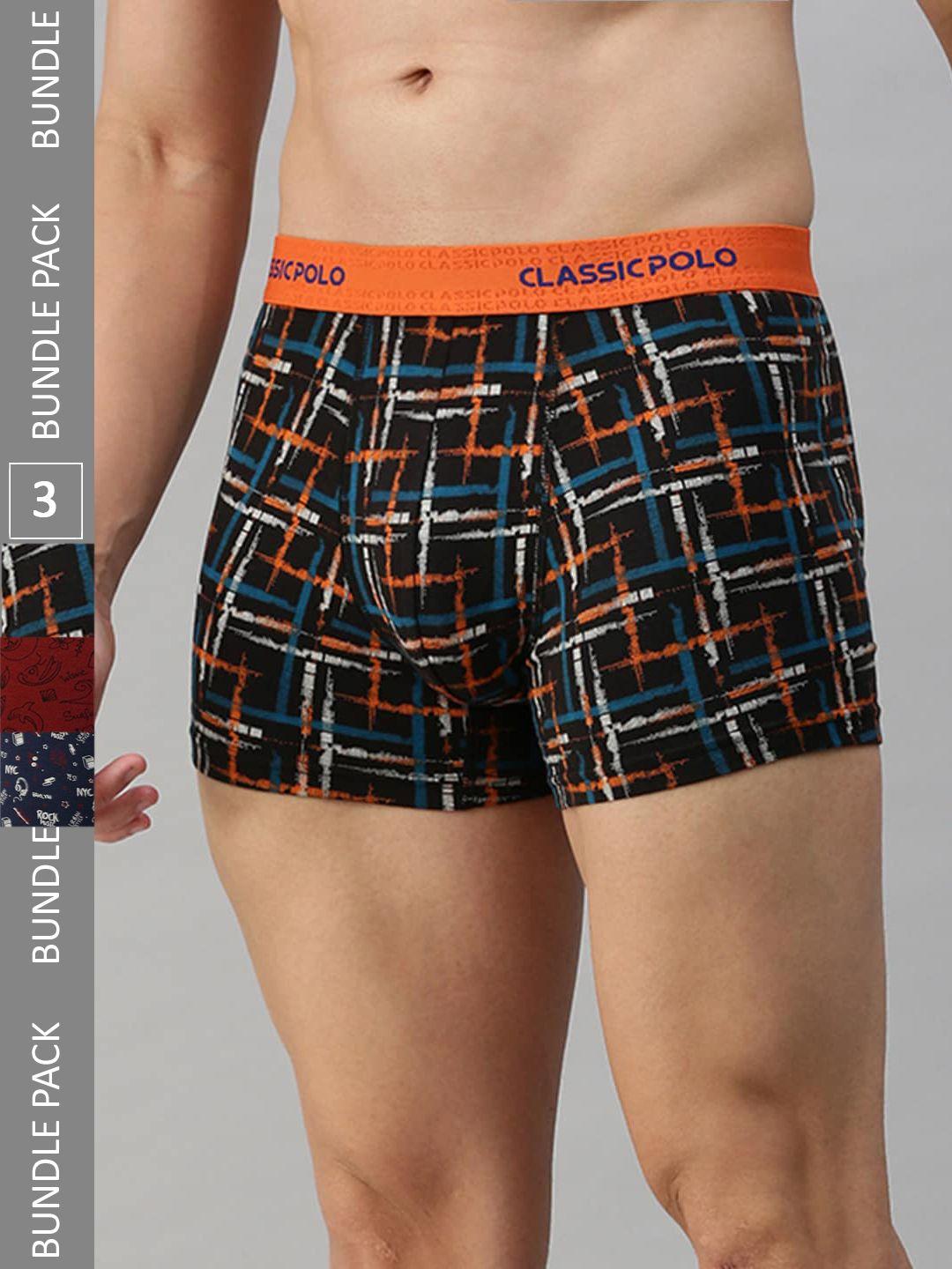 classic polo pack of 3 anti-odour trunks