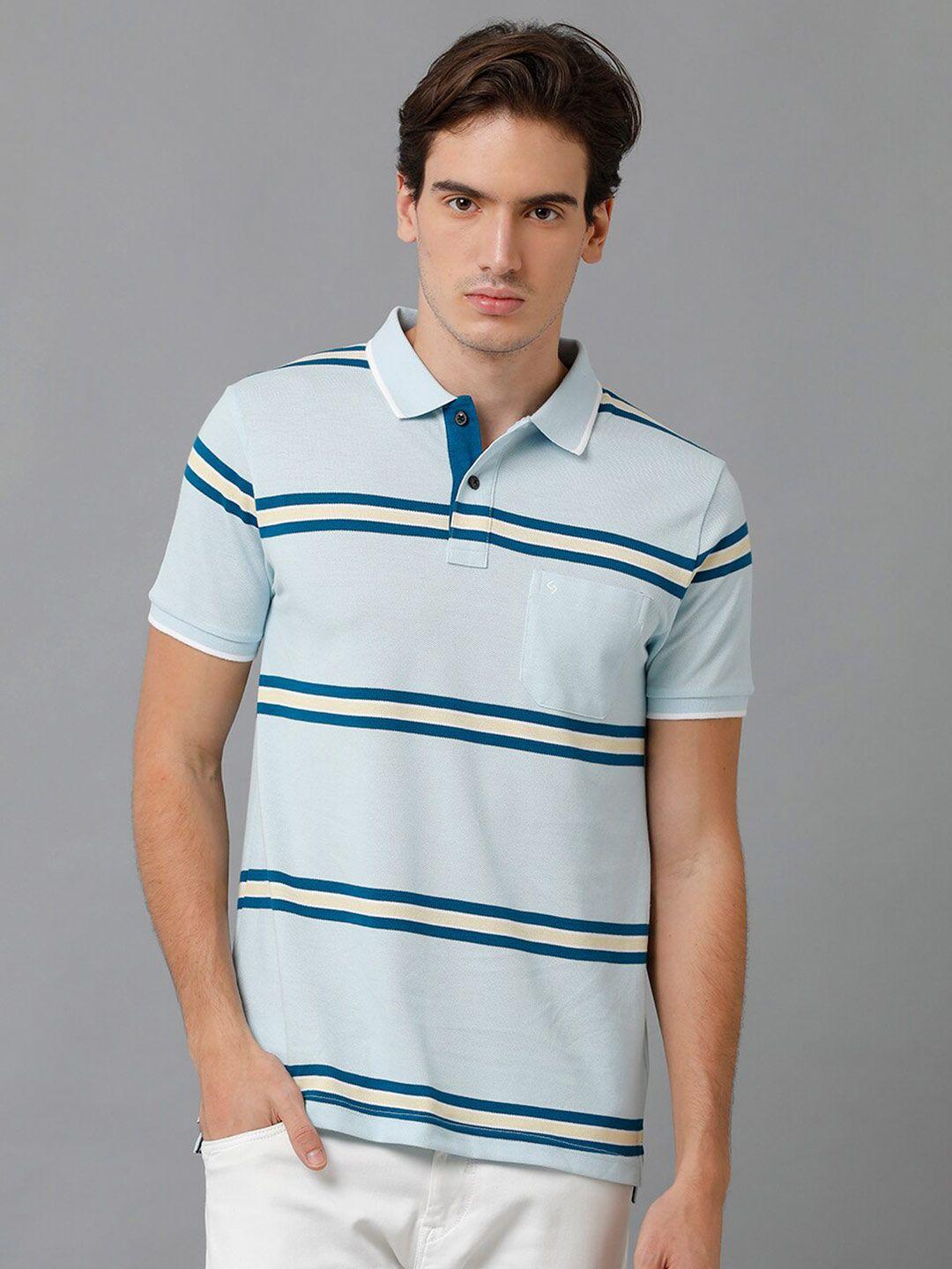 classic polo striped polo collar slim fit cotton t-shirt