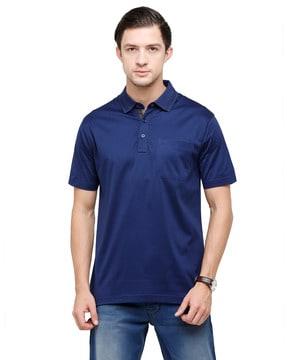 classic polo t-shirt with patch pocket