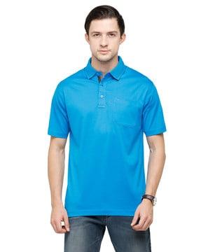 classic polo t-shirt with patch pocket