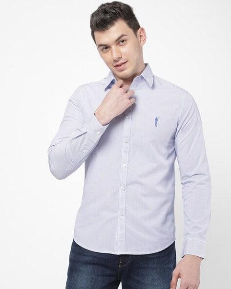 classic shirt with collar-neck