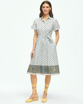 classic short sleeve cotton dress