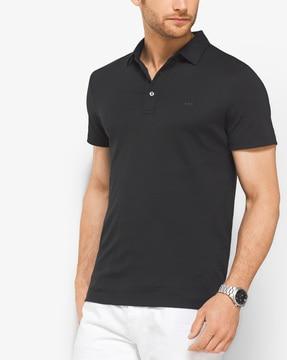 classic sleek cotton polo t-shirt