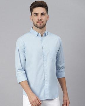 classic slim fit shirt with full sleeves