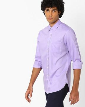 classic tailored fit shirt with patch pocket