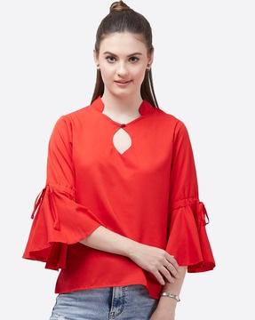 classic top with bell sleeves