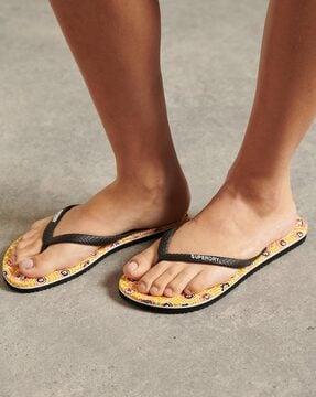 classic vintage thong-strap flip-flops