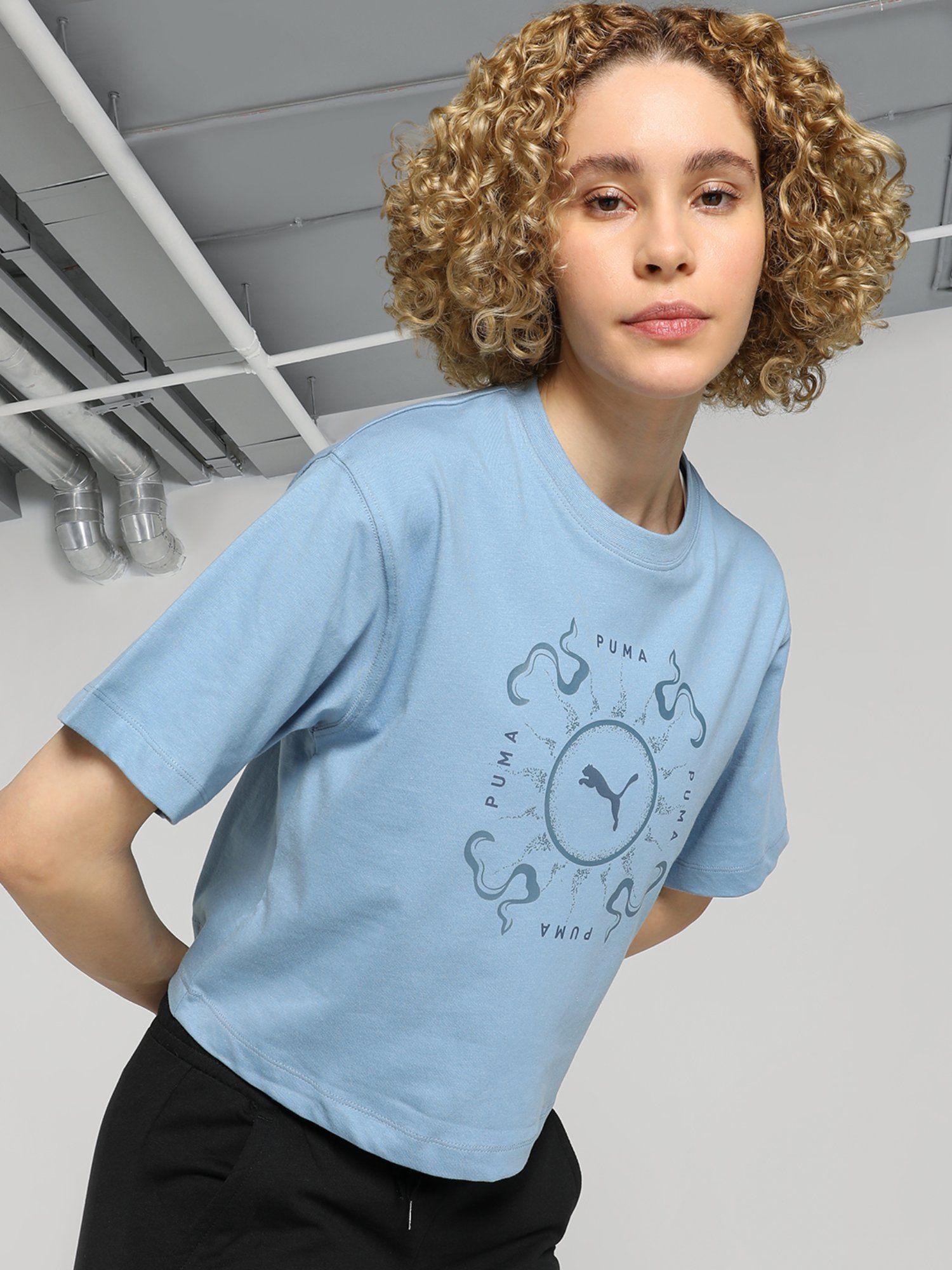 classics graphic women's blue t-shirt