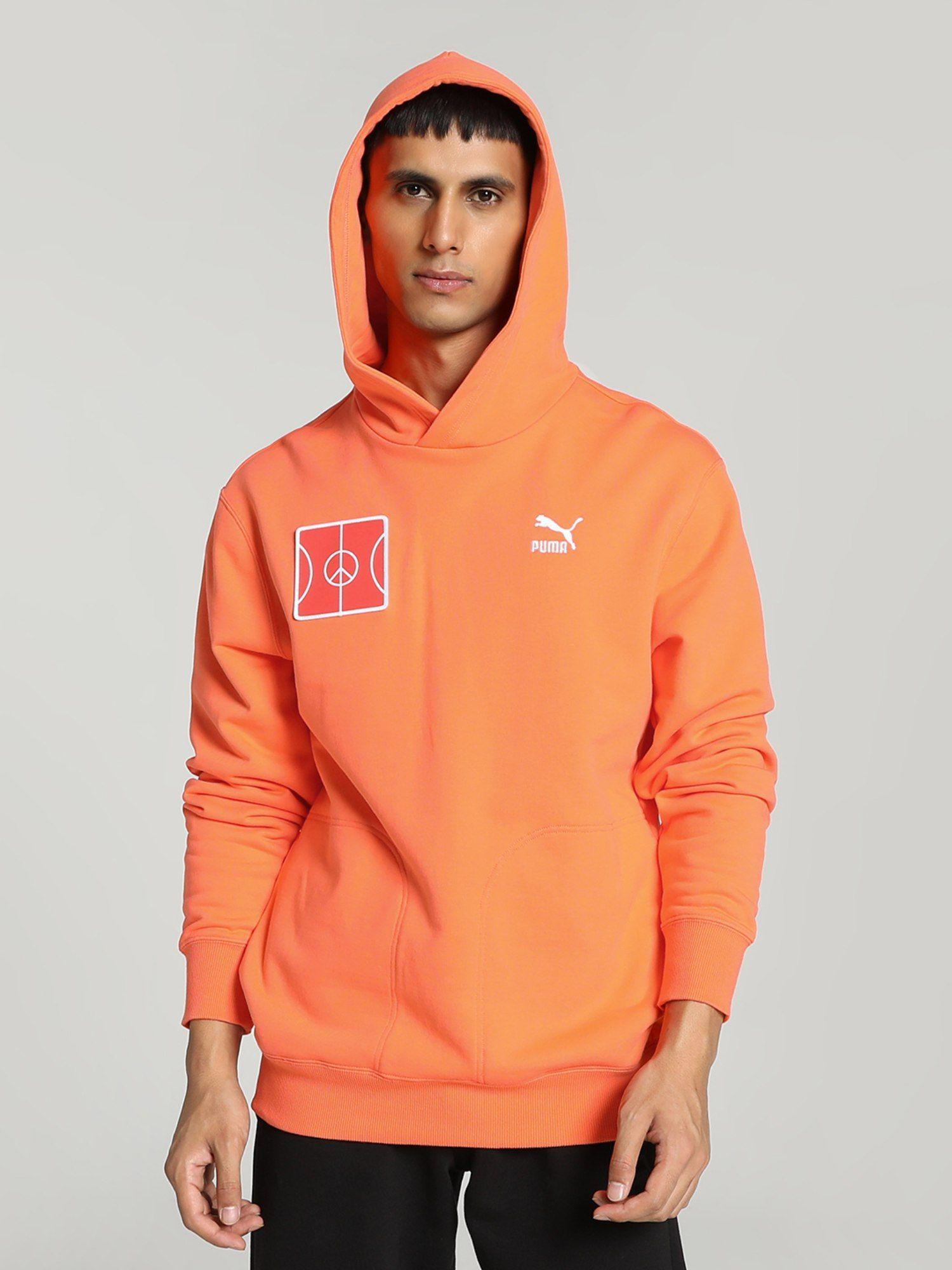 classics unisex orange hoodie