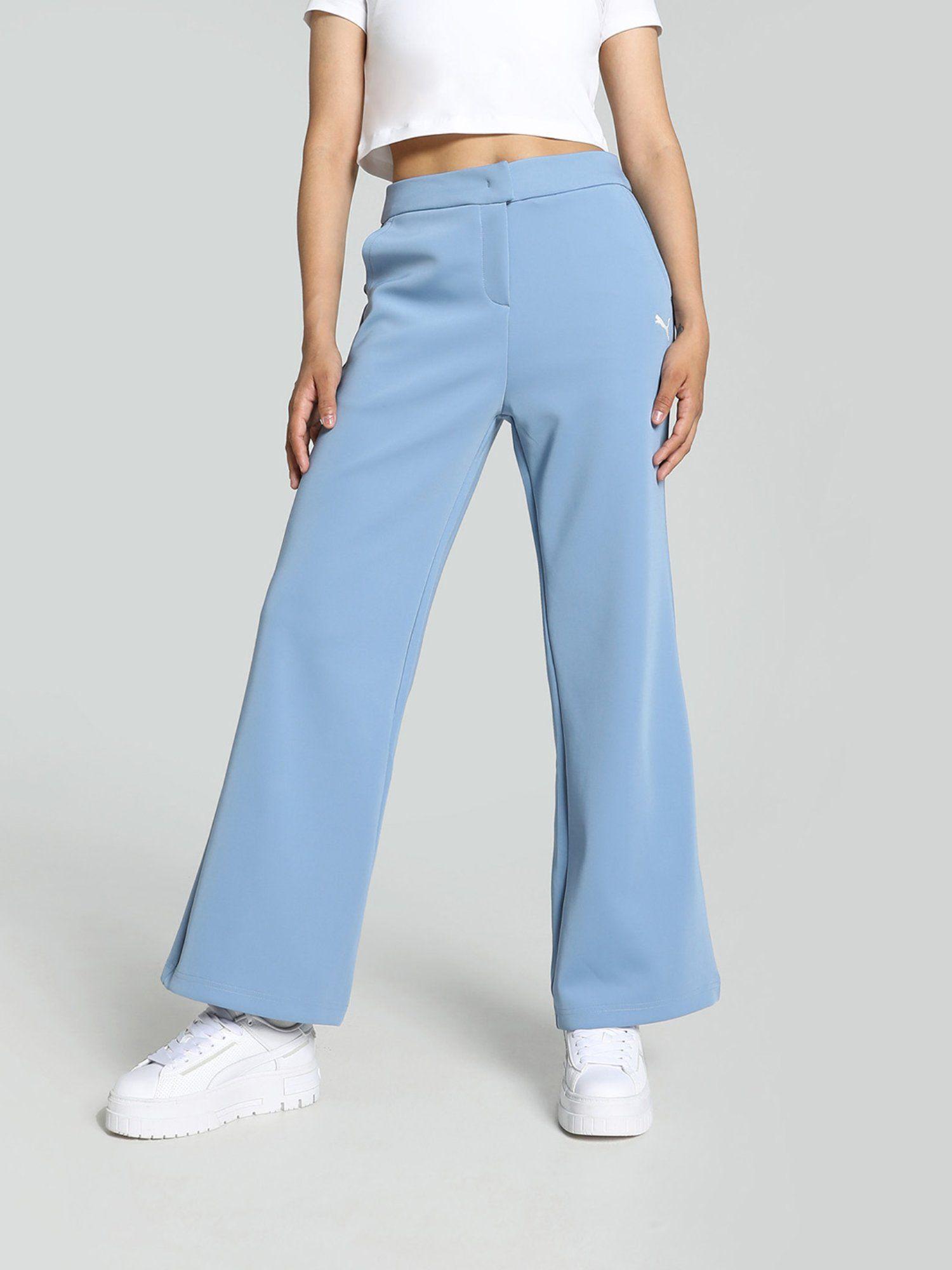 classics wide leg womens blue pants