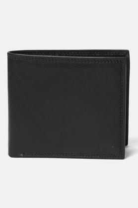 classy leather mens formal wallet - black