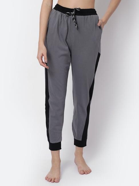 claura grey printed lounge pants