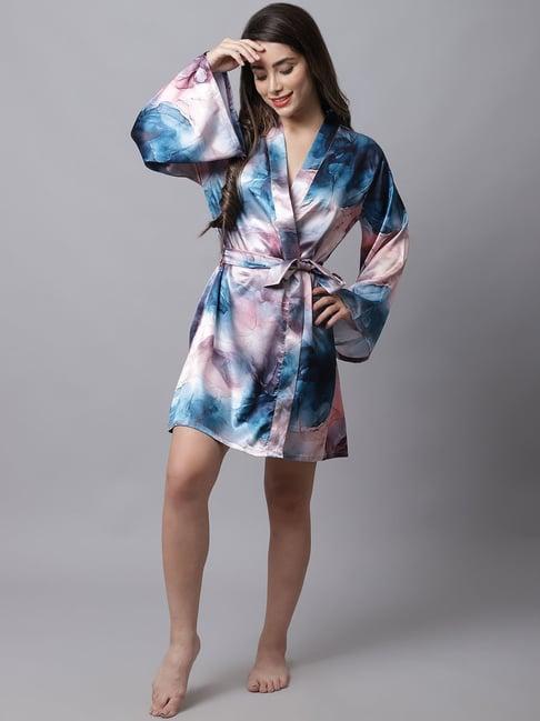 claura multicolor printed robe