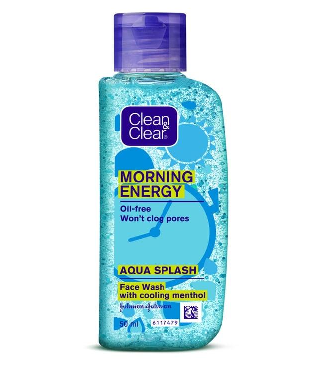 clean & clear morning energy aqua splash face wash - 50 ml