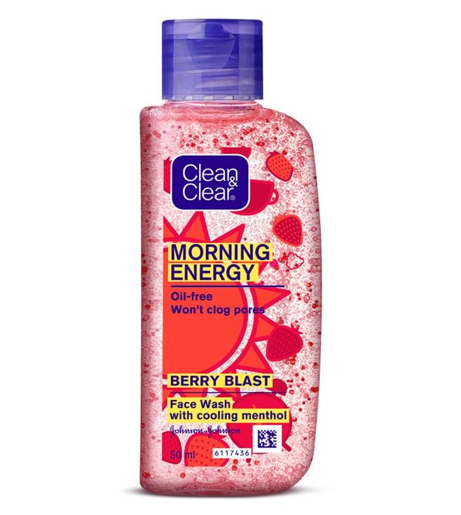 clean & clear morning energy berry blast face wash - 50 ml