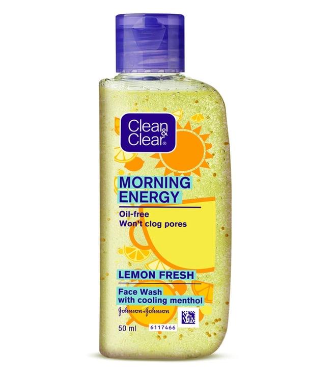clean & clear morning energy lemon fresh face wash - 50 ml