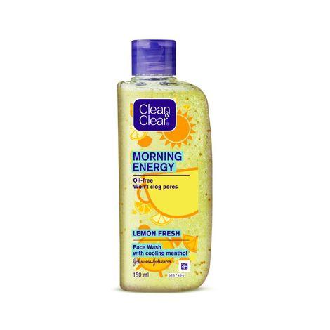 clean & clear morning energy lemon fresh face wash 150ml