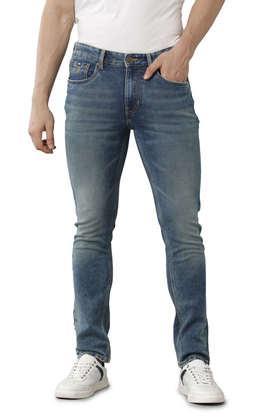 clean-look-cotton-blend-slim-fit-men's-jeans---blue