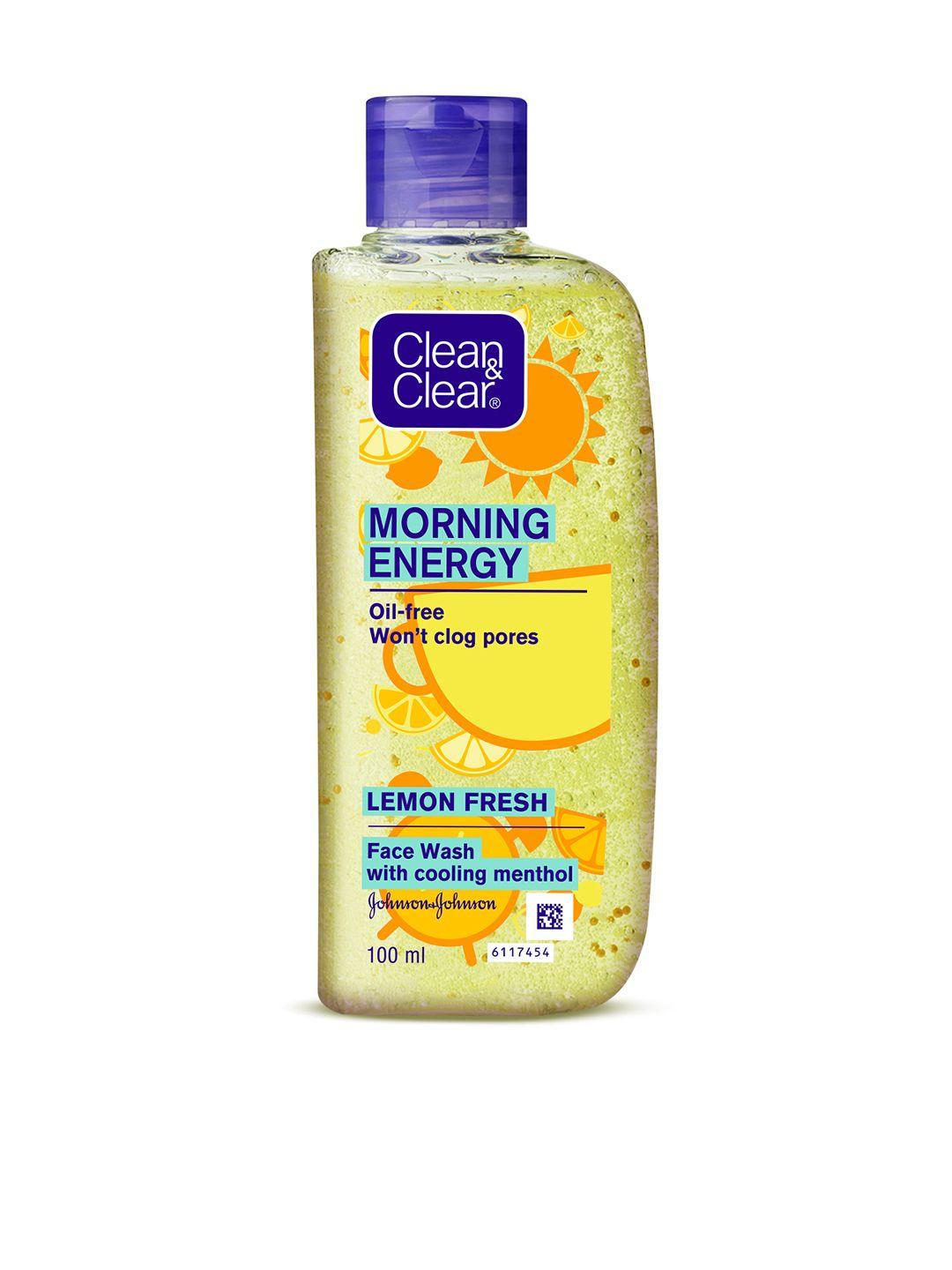 clean&clear morning energy oil free lemon fresh face wash - 100 ml