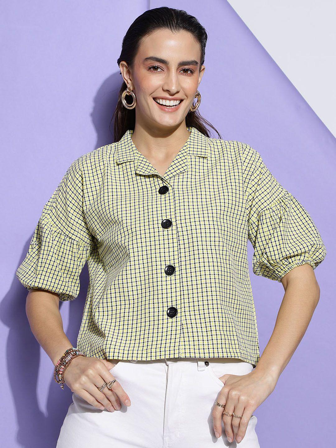 clemira shirt collar cotton shirt style opaque casual top