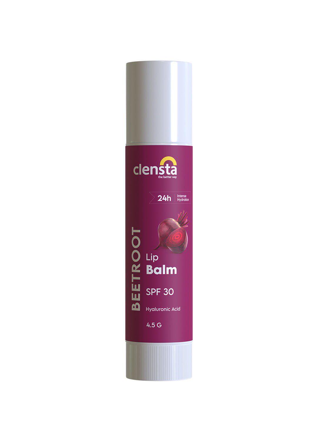 clensta beetroot lip balm with spf 30 - 5g