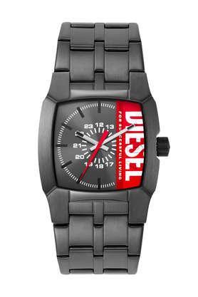 cliffhanger 36 mm grey dial stainless steel analog watch for men - dz2188
