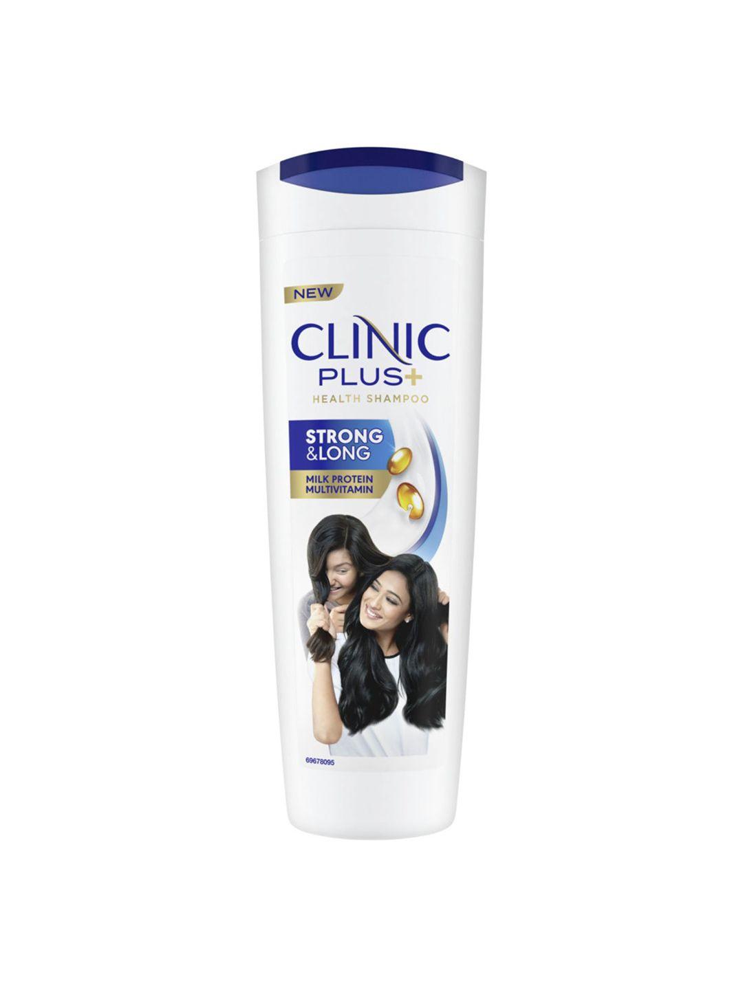 clinic plus strong & long shampoo with milk protein & multivitamins - 355ml