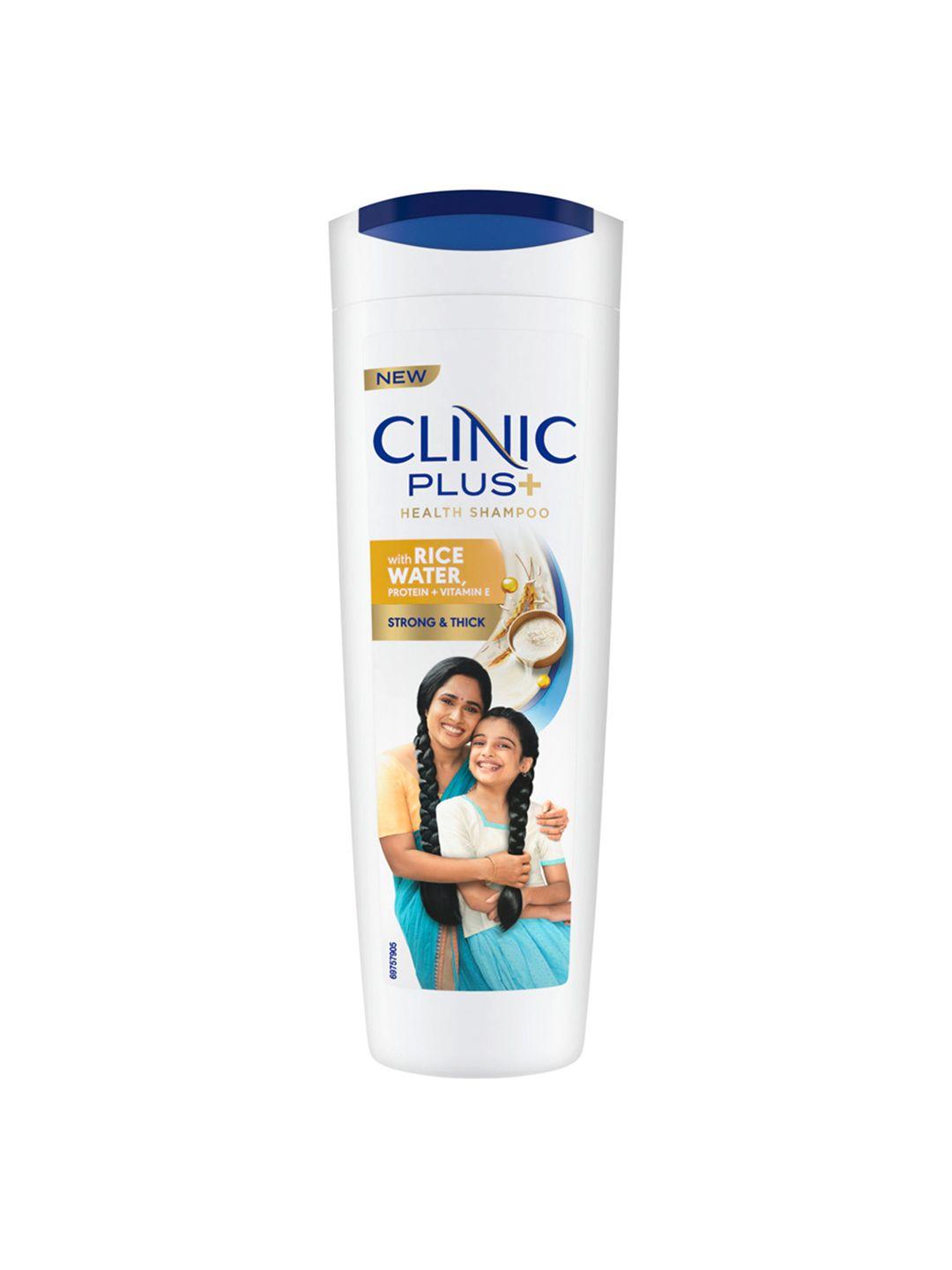 clinic plus strong & thick shampoo with rice water protein & vitamin e - 355ml