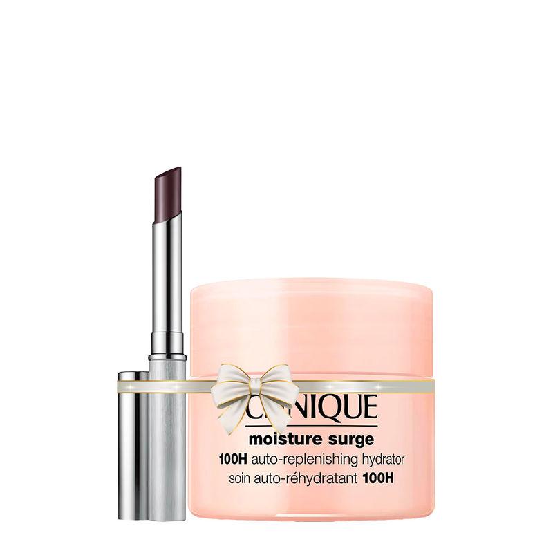 clinique bestseller duo moisture surge 100h + black honey lipstick