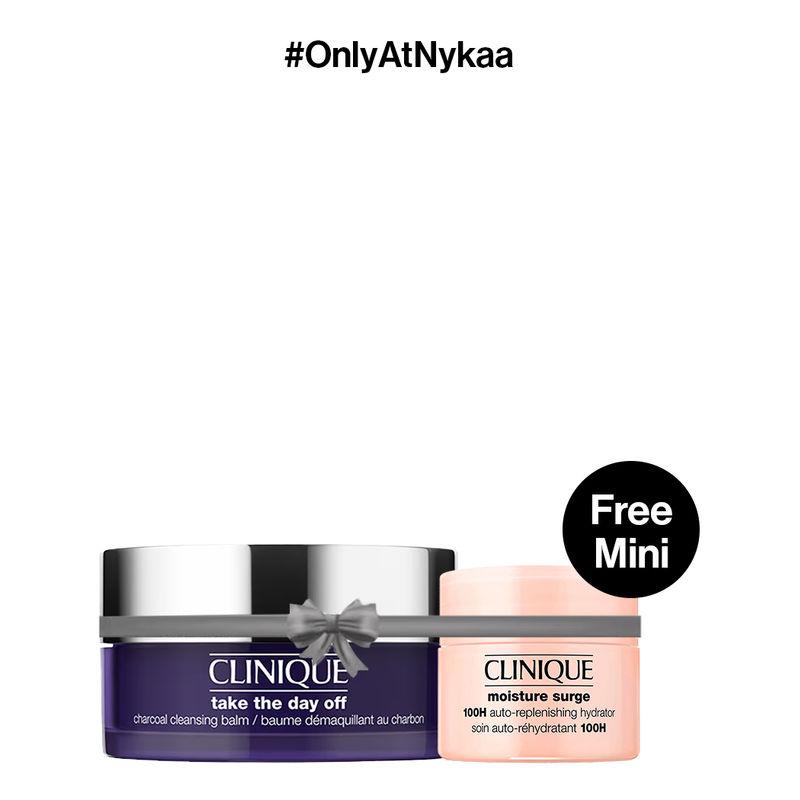 clinique cleanse & hydrate duo for oily skin (moisture surge 100h + take the day off charcoal)