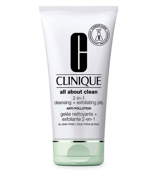 clinique all about clean anti-pollution 2-in-1 cleansing exfoliating jelly - 150 ml