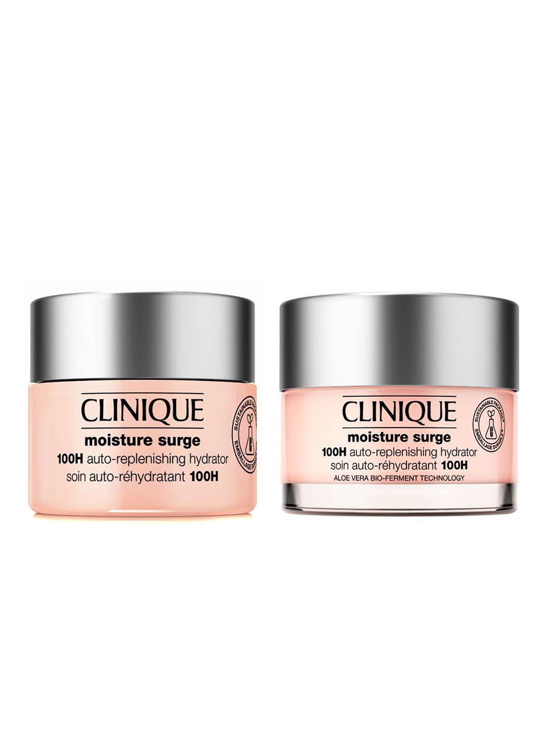 clinique moisture surge 100h auto-replenishing hydrator moisturiser combo - 15ml & 50ml