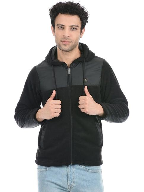 cloak & decker by monte carlo black regular fit hooded sweatshirt