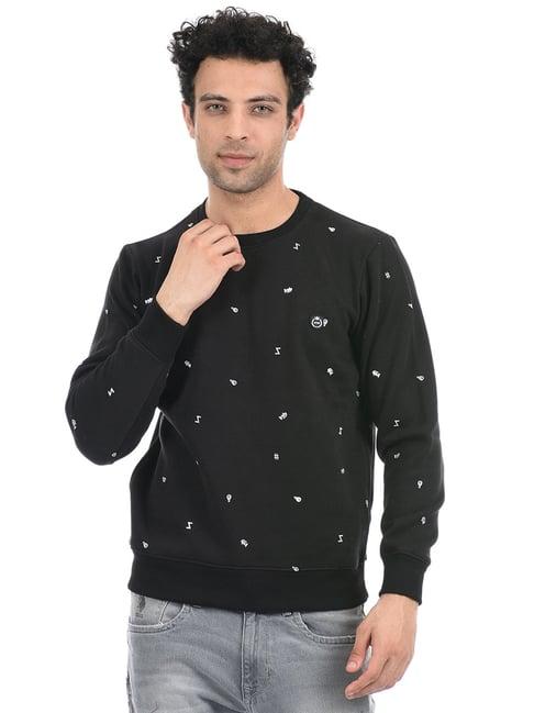 cloak & decker by monte carlo black regular fit sweatshirt