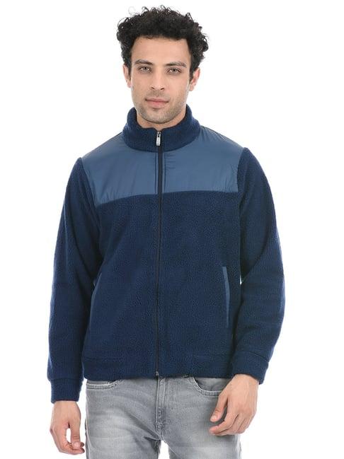 cloak & decker by monte carlo blue regular fit sweatshirt