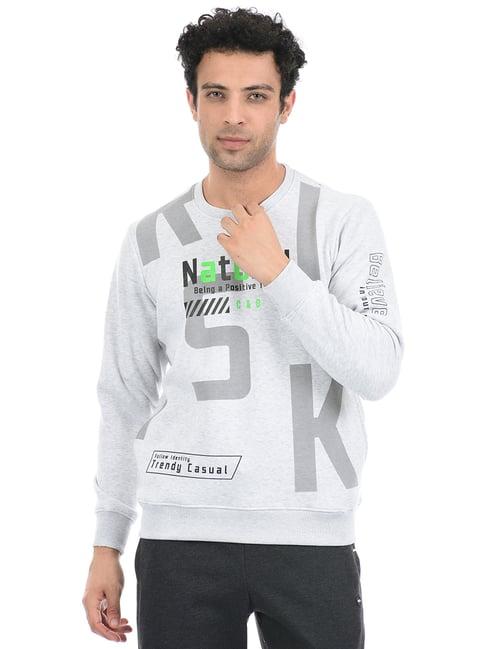 cloak & decker by monte carlo grey regular fit sweatshirt