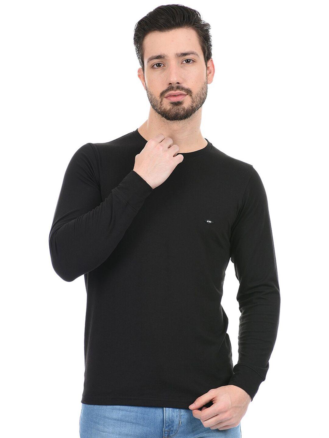 cloak & decker by monte carlo men black cotton t-shirt