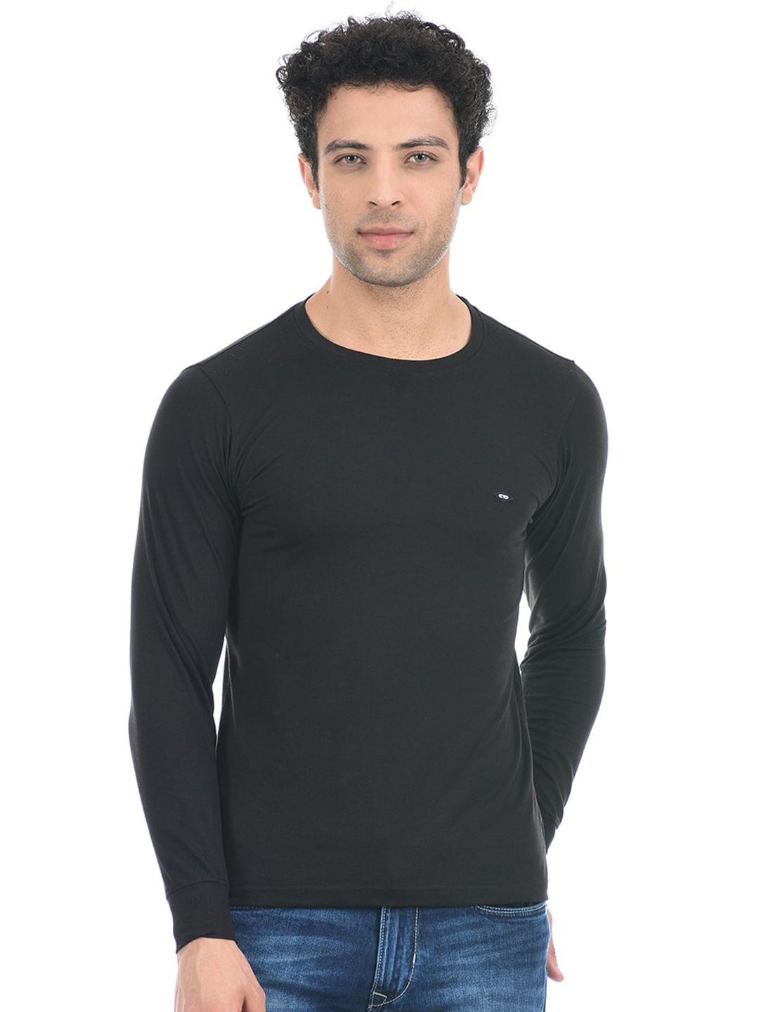 cloak & decker by monte carlo men black cotton t-shirt