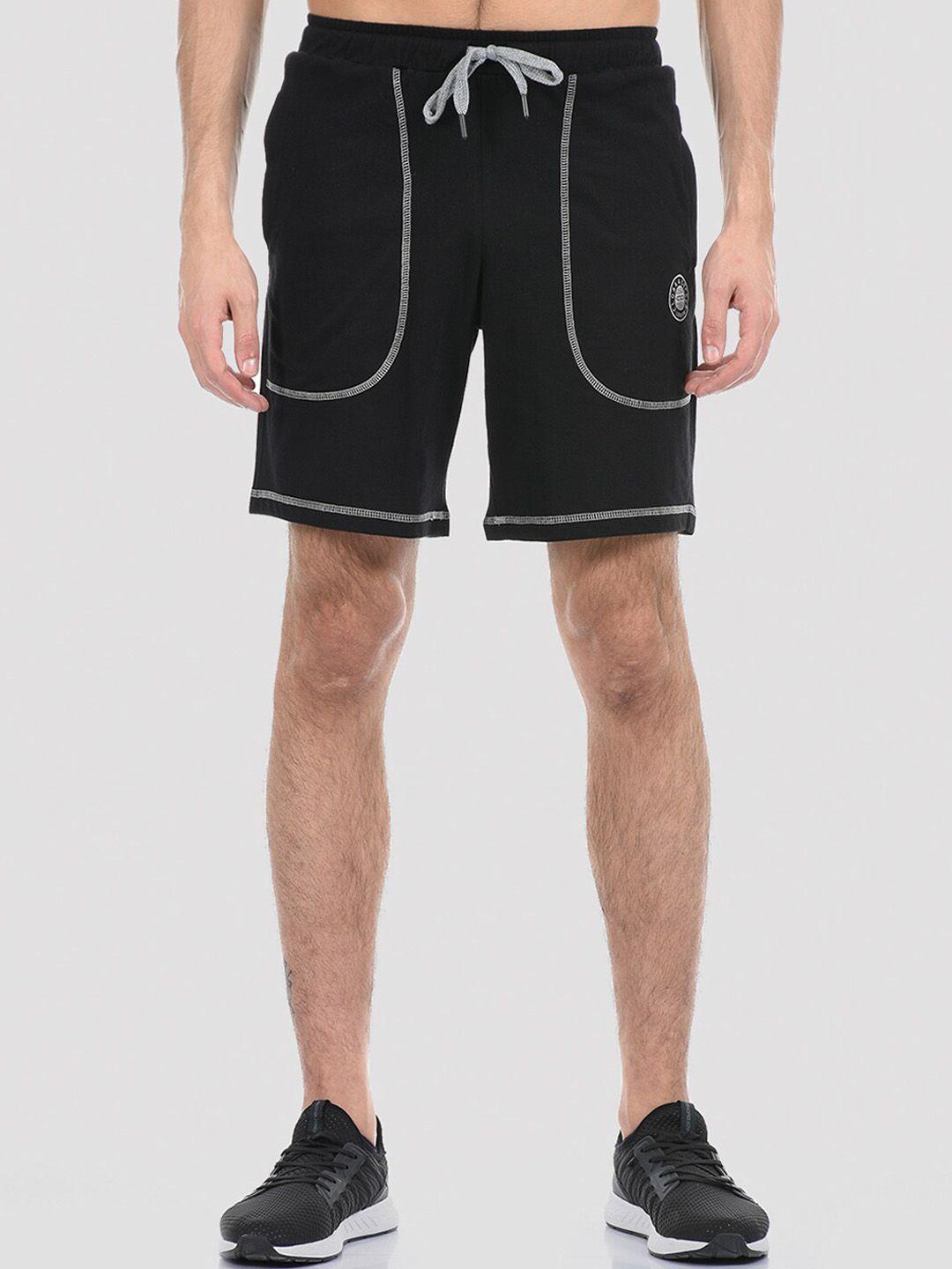 cloak & decker by monte carlo men black sports shorts