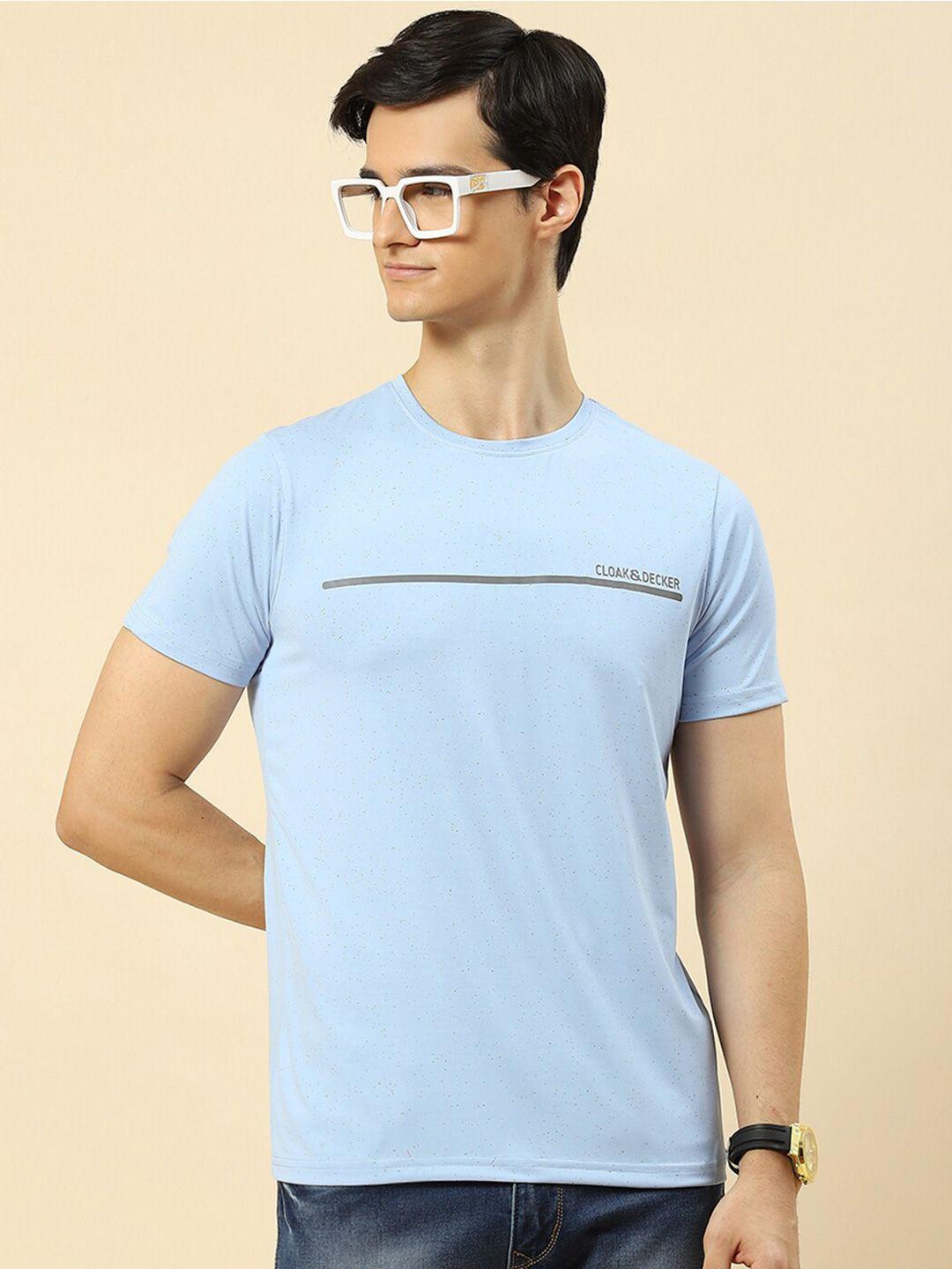 cloak & decker by monte carlo men blue pockets t-shirt