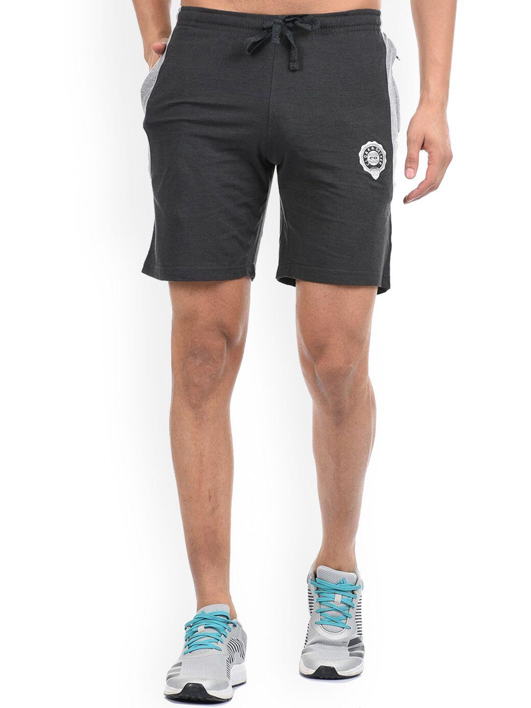 cloak & decker by monte carlo men charcoal sports shorts