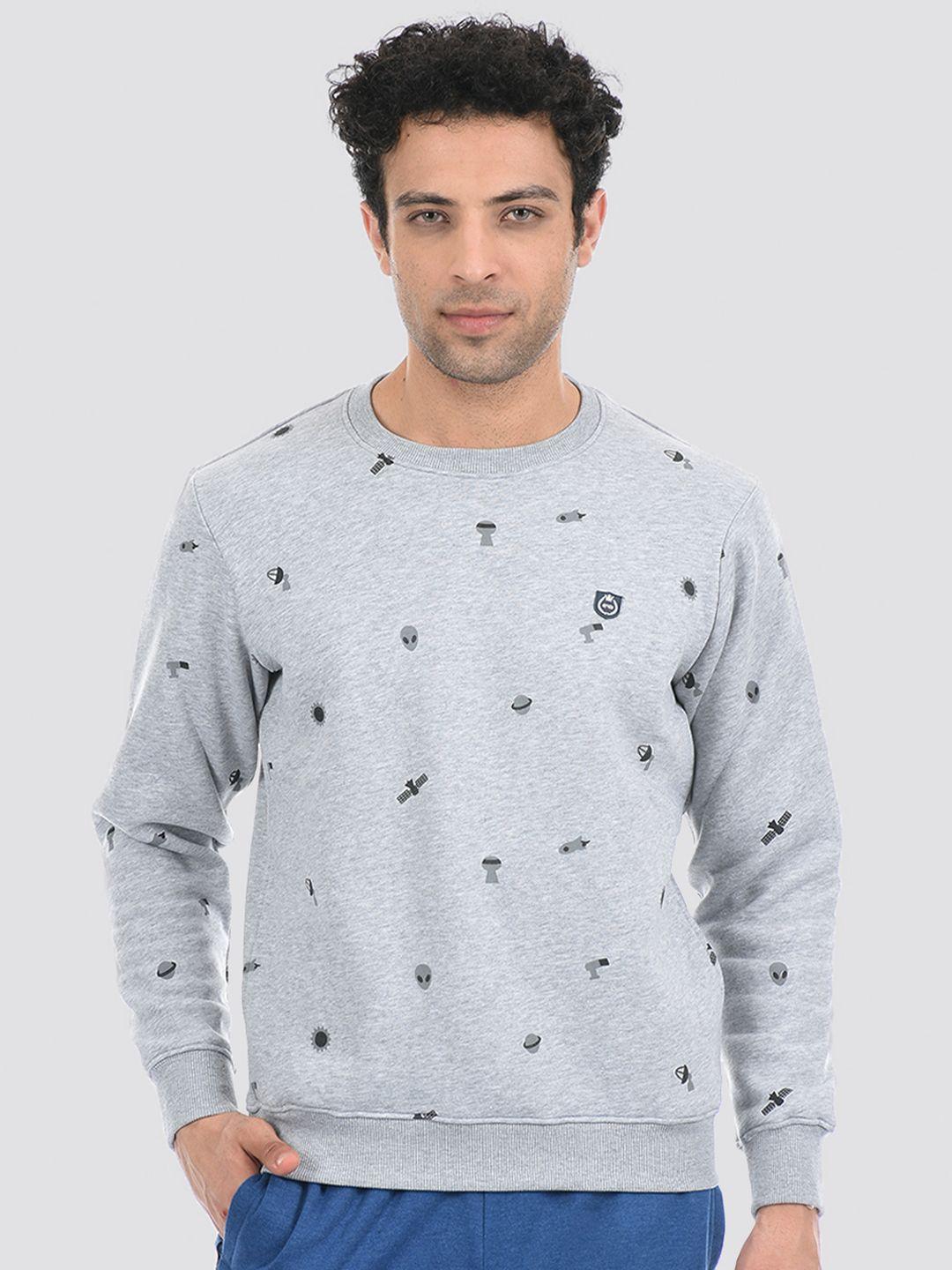cloak & decker by monte carlo men conversational printed pullover cotton sweatshirt