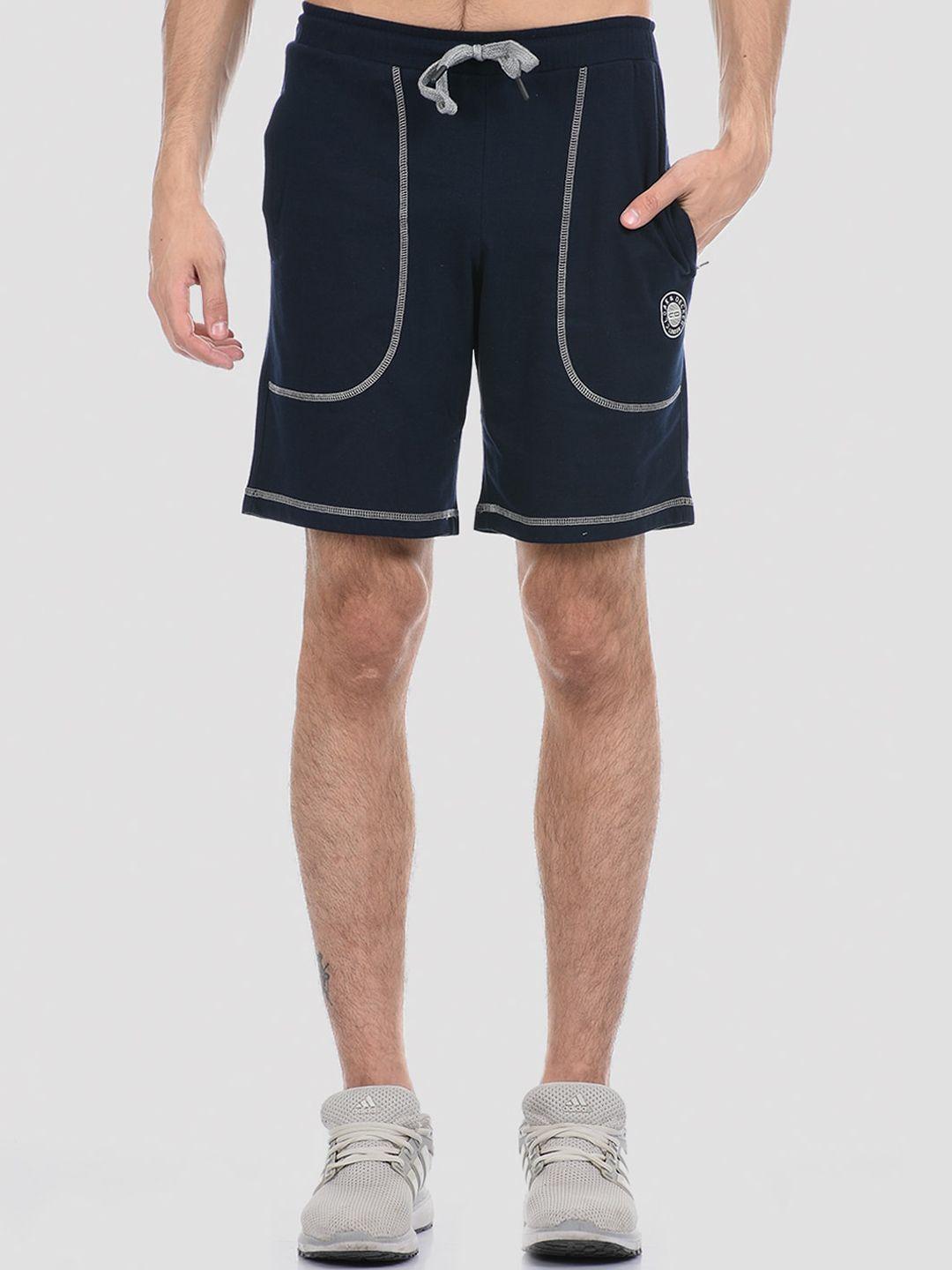 cloak & decker by monte carlo men navy blue sports shorts